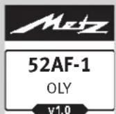 METZ Mecablitz 52 AF1 Olympus digital - Procedure de réglage - 1