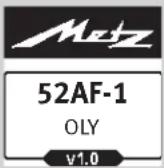 METZ Mecablitz 52 AF1 Olympus digital - Setting procedure - 1