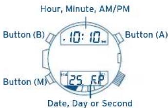 FESTINA F6695 - Always perform the Digital setting first, then the Analog setting - 1