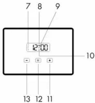 Klarstein 10033187 - Oven programmer/timer display - 1