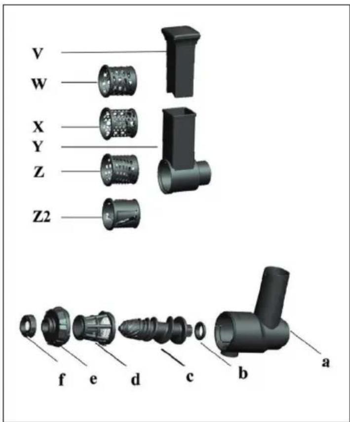 Klarstein 10031667 - Vegetable Press Parts - 2