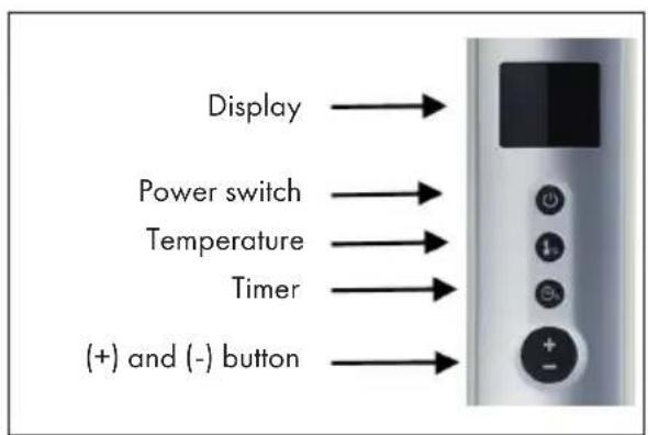 Klarstein Hot Spot Wave - Control Panel - 1