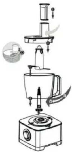 Klarstein 10028960 - Food Processor, Egg Beater and Citrus Press - 1