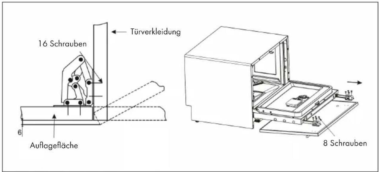 Klarstein 10032915 - Montage mit Türverkleidung - 5