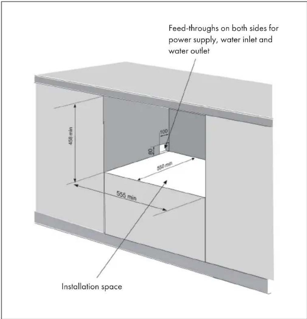 Klarstein 10032915 - Installation without decorative door - 1