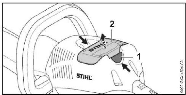 STIHL HSA 66 - Αφαίρεση μπαταρίας - 1