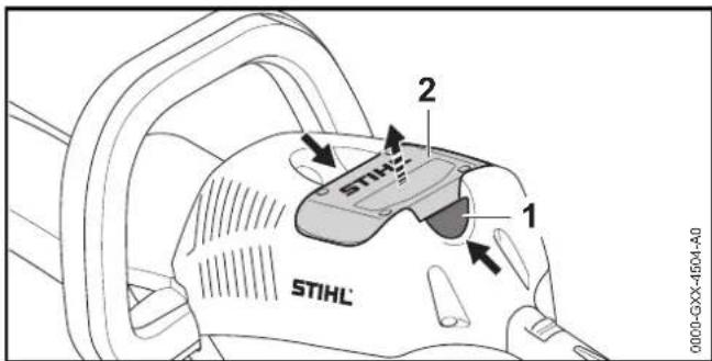 STIHL HSA 66 - Removing the Battery - 1