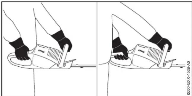 STIHL HSA 66 - Holding and Controlling the Hedge Trimmer - 1