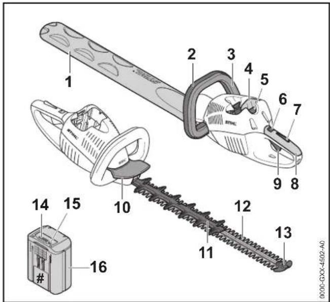 STIHL HSA 66 - Nożyce do cięcia żywopłotów i akumulator - 1