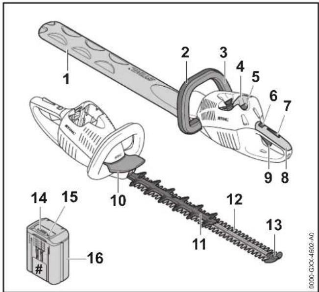 STIHL HSA 66 - Hekksaks og batteri - 1
