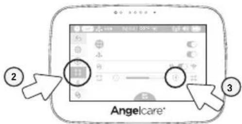 ANGELCARE AC417 - TO ADJUST THE SENSOR PAD SENSITIVITY LEVEL: - 1