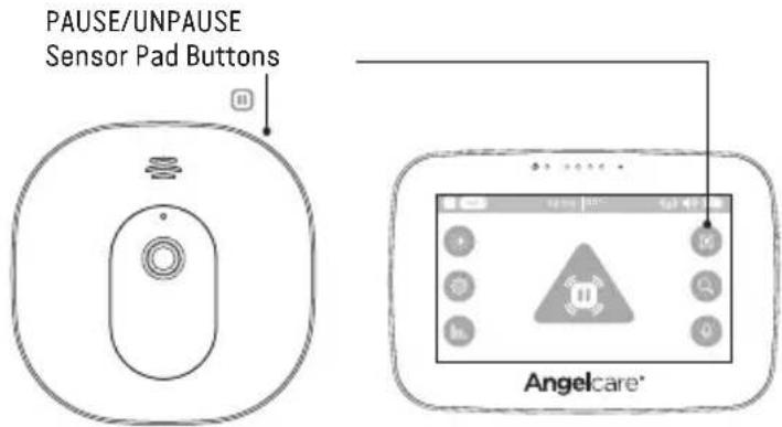 ANGELCARE AC417 - PAUSING AND RESTARTING THE SENSOR PAD: - 1