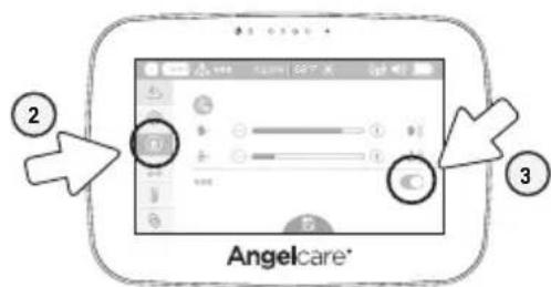 ANGELCARE AC417 - TO ACTIVATE/DEACTIVATE VOX: - 1