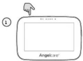 ANGELCARE AC417 - TURNING ON YOUR PARENT UNIT - 1