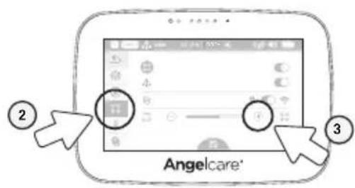 ANGELCARE AC417 - AJUSTE DEL NIVEL DE SENSIBILIDAD DE LA ALMOHADILLA DEL SENSOR: - 1