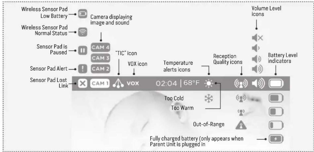 ANGELCARE AC417 - INFO BAR IMPORTANT ICONS - 1