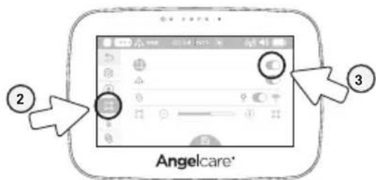 ANGELCARE AC417 - TO ACTIVATE/DEACTIVATE THE SENSOR PAD: - 1