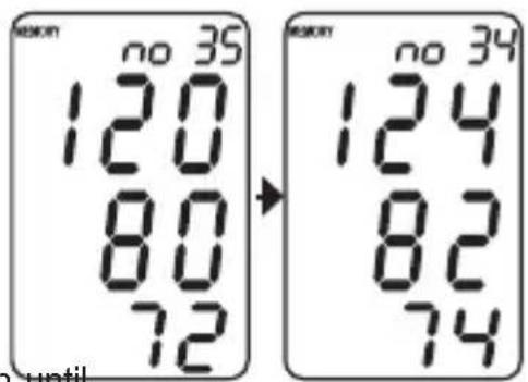 Geratherm Tensio Control GP6220 - To delete one record: - 1
