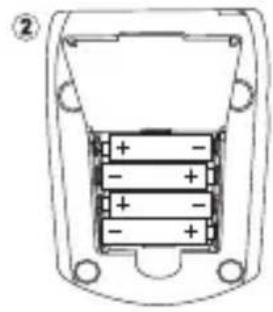 Geratherm Easy Med GT868UF - Inserimento/sostituzione delle batterie - 2