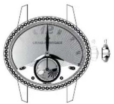 Girard-Perregaux Vintage 1945 2588221423BB4A - Считывание показаний - 1