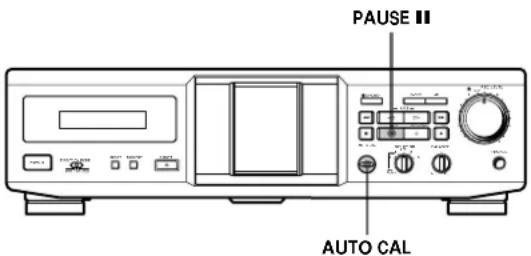 SONY TCRE340 - Calibrage automatique du courant de polarisation et du niveau d'enregistrement (TC-RE340 seulement) - 1