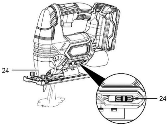 TROTEC PJSS 1120V - Réglage de la fonction soufflerie / aspiration - 1