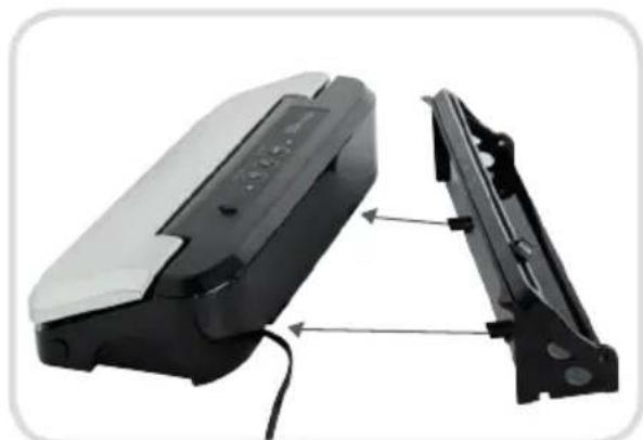 Springlane Vince - Montage du support de rouleau sur l'aspirateur - 1