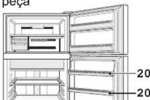 SHARP SJXP680GBK - Compartment fraicheur & porte (Compartment refroidi) - 5
