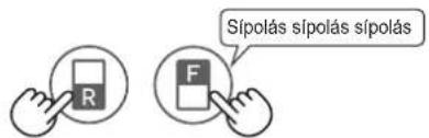 SHARP SJXP680GBK - Az ajtoriasztó ideiglenes leallitasának modja. - 1