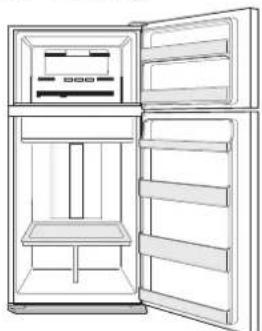 SHARP SJXP680GBK - More food can be stored by taking out the internal accessories with normal cooling operation. - 1