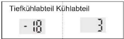 SHARP SJXE680MBK - Einstellung des Tiefkühl-/Kühlabteils - 1