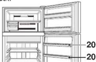 SHARP SJXE680MBK - Voordat u de koelkast gebruikt - 6
