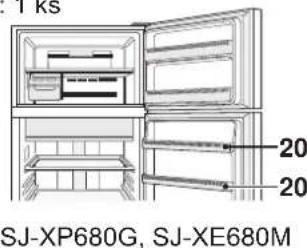 SHARP SJXE680MBE - Zobrazujese - 2