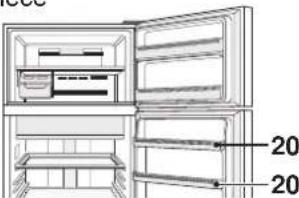 SHARP SJXE680MBE - Compartment fraicheur &amp; porte (Compartment refroidi) - 2