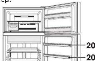 SHARP SJXE680MBE - Compartment congélateur - 2
