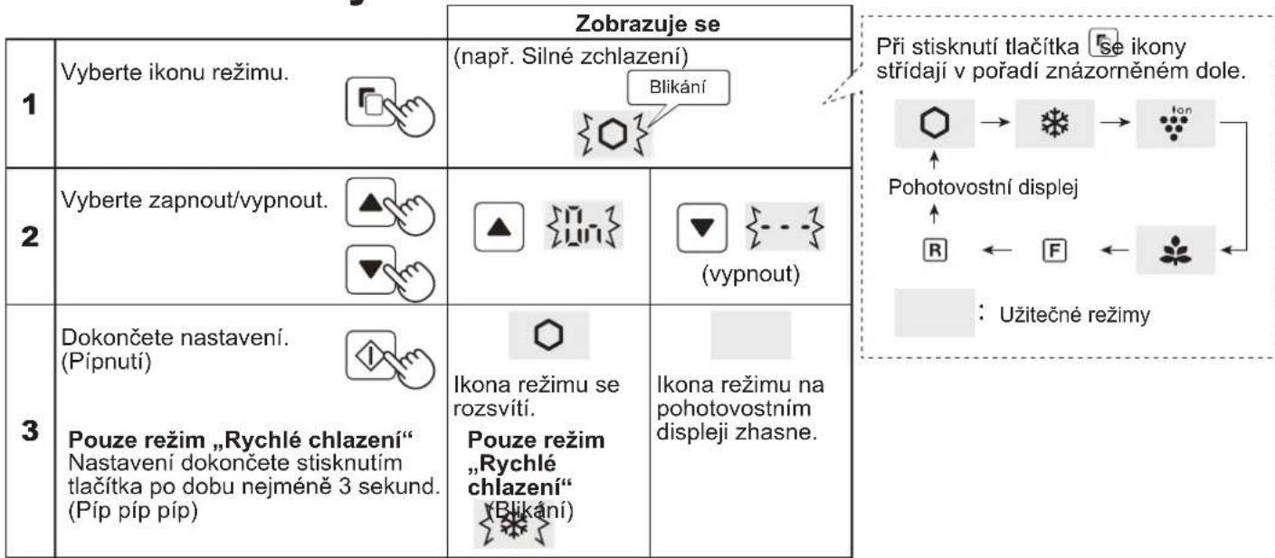 SHARP SJXE680MBE - Ovladani uzitečnych režimů - 1