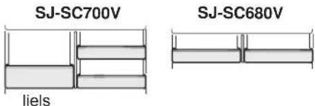 SJ-SC700V SJJ-SC680V liels