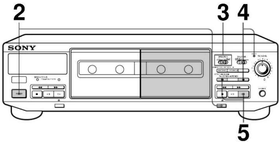 SONY TCWR661 - Enregistrement sur une cassette - 1