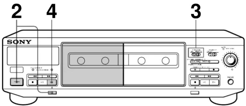 SONY TCWR661 - Lecture d'une cassette - 1
