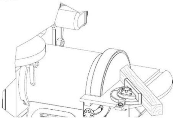SCHEPPACH BTS700 - Réglage de la table de la ponceuse à disque, Fig. 9 - 3