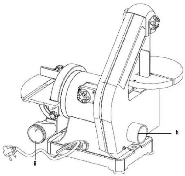 SCHEPPACH BTS700 - Plaque de support pour la bande Fig. 13 - 1