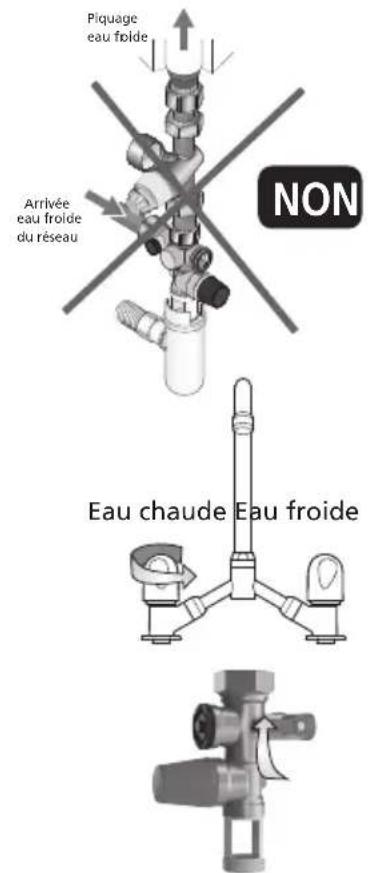 THERMOR Malicio 40L - Le raccordement avec un réducteur de pression - 2