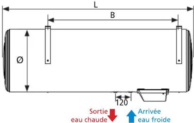 THERMOR Duralis 100L - Chauffe-eau verticaux sur socle - 3