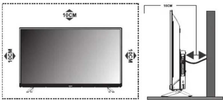 TESLA 32S367BHS - POSITIONING THE TV SET - 1