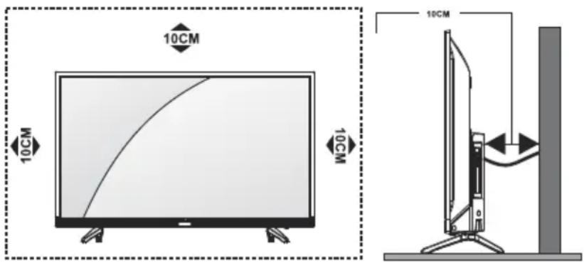 TESLA 24S307WH - Pozicioni i TV-së - 1