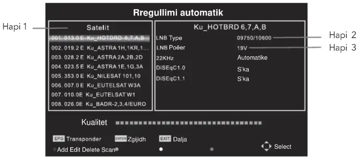 TESLA 24S307WH - Rregullimi i antenës satelitore (për 1-3 hapa, shikoni foton 1) - 1