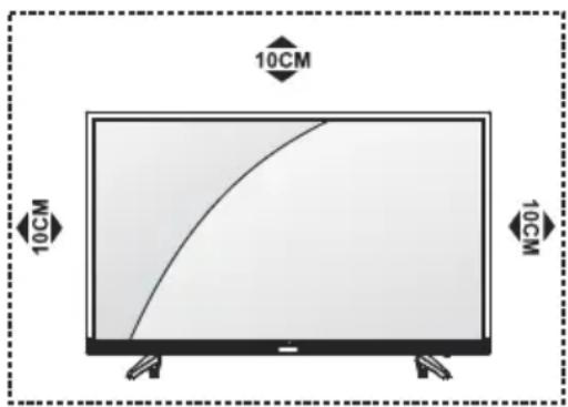 TESLA 24S307WH - Posizionamento del televisore - 1