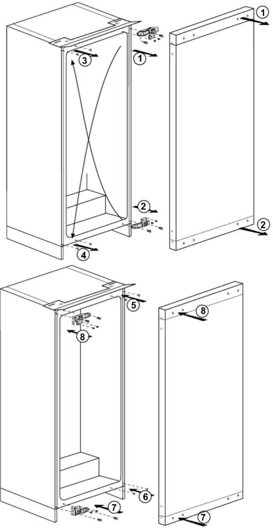 TEKA TGI2 200 NF - Réversibilité des portes - 1