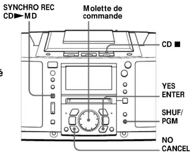 SONY ZSM50 - Enregistrement des plages que vous avez programmées - 1