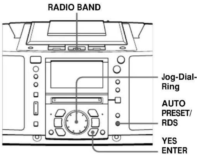 SONY ZSM50 - Speichern von Radiosendern - 1